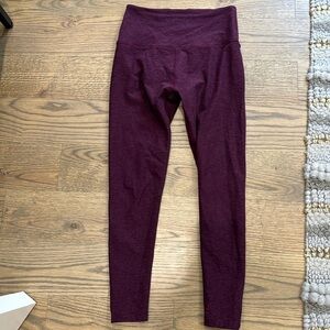 Beyond Yoga Spacedye Caught in the Midi High Waisted Purple Medium Leggings